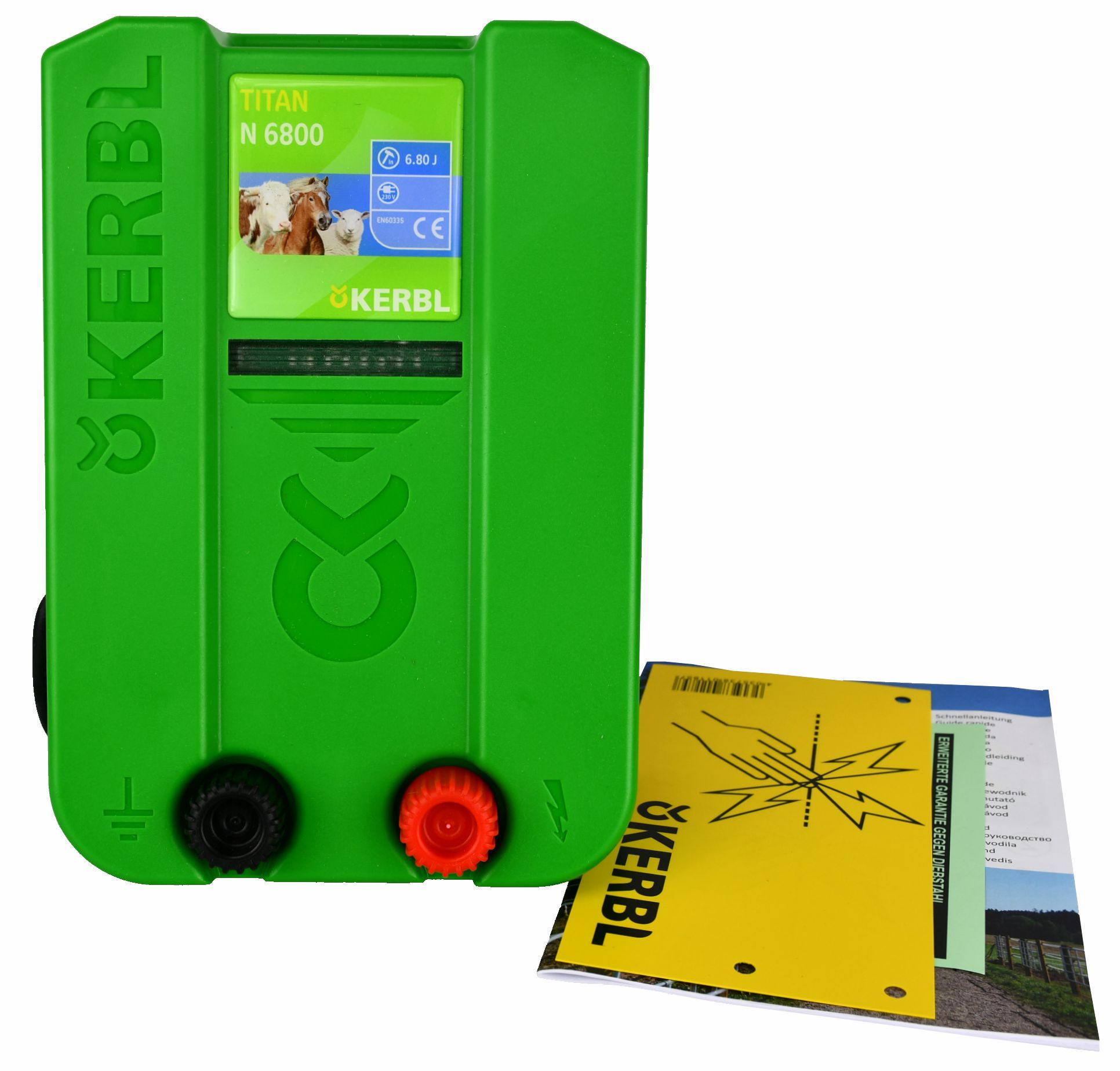 Elektryzator sieciowy TITAN N 6800, na dziki, dla koni, byków, bydła, owiec i kóz, 6,8 J, Kerbl - Cavalo